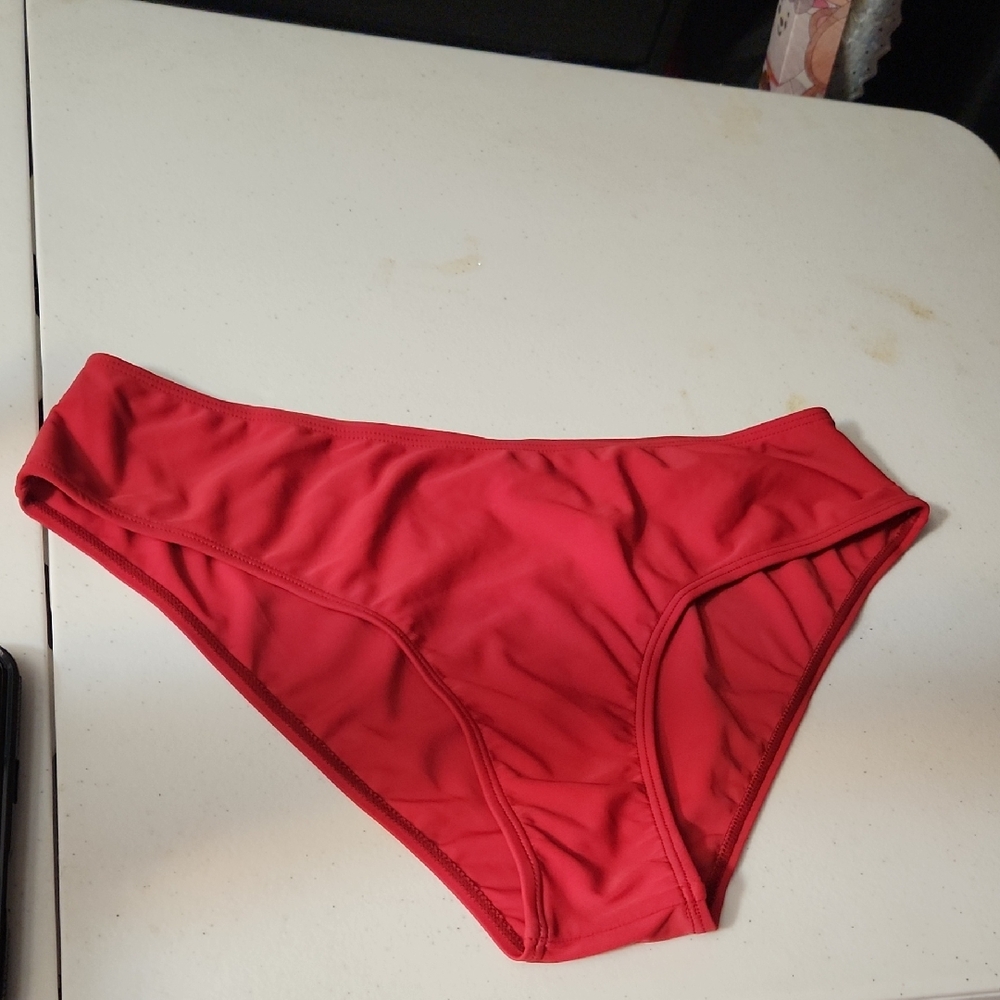 Vibrant Red Bikini Bottom